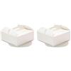 Decora 0340108 SCATOLA TORTA 31 X 31 X 12 H CM CON CAKE BOARD Ø CM 30 X H 3 (Confezione da 2)