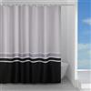 Gedy Tenda Doccia Tessuto Impermeabile in Poliestere Texture Elegance, Dimensioni L 120 x H 200 cm 8 Anelli Inclusi, Tenda Vasca Bagno Resistente a Muffa e Acqua, Bordi Cuciti Lavabile in Lavatrice