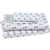 Beatrice Home Fashions Elite Home Prodotti Microfibra 90 GSM Whimsical Stampato Deep Pocketed Sheet Set, King, White Bulldogs
