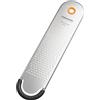Fiskars Functional Form Grattugia Extra Fine, Grattugia Per Scorza di Limone, Zenzero e Cioccolato, Protezione Lama, Lama in Acciaio Inossidabile/Manico in Plastica, Grigio/Nero/Arancione, 1079966