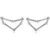 VIKI LYNN - Orecchini da donna in argento Sterling 925 con zirconia cubica e Argento, cod. AQED002816