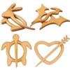 GORGECRAFT 4 Stili Spilla A Forma di Animale In Legno Spilla In Legno Fatta A Mano Spilla Sciarpa A Maglia Spilla Set Maglione Fibbia per La Casa Decorazione Fai Da Te Accessorio per