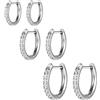 AOEDEJ G23 Titan Schwarz/Stahlgrau/Gold Creolen 18G Kleine Huggie-Creolen 8 mm/10 mm/12 mm Knorpel für empfindliche Ohren für mehrere Piercings Knorpel-Creolen-Stack-Schmuck, 8mm, 10mm, 12mm, Titanio