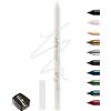 Lestpola Eyeliner in gel bianco, impermeabile, crema matte, colore bianco, a lunga durata, resistente alle sbavature, con temperamatite, facile da applicare, forte potenza, adatto per occhi sensibili 02