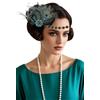 BABEYOND Fascia per capelli da donna in stile anni '20 anni '20 Charleston, accessorio per carnevale, colore: verde