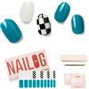 Nailog Adesivi Unghie Gel UV - 20pcs Unghie Finte Adesive,Smalto Adesivo Per Unghie,Adesivi Unghie,Stickers Unghie Nail Art,lunga durata Unghie Gel Nails Starter Kit,Full Speed