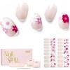 NAILOG Strisce per Unghie in Gel Semi Polimerizzato, 34 Pcs Adesivi e Decalcomanie per Unghie di Qualità da Salone, Nail Wraps Decorazione DIY per Donne Ragazze, Florid