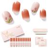 NAILOG Pellicola per Unghie, 20Pcs Nail Stickers Gel Varnish Adesivo Stencil, Smalto Adesivo per Unghie French Manicure Nails Wraps Decorazione DIY per Donne Ragazze, The Little Tulip