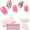 Nailog Adesivi Unghie Gel UV - 20pcs Unghie Finte Adesive,Smalto Adesivo Per Unghie,Adesivi Unghie,Stickers Unghie Nail Art,lunga durata Unghie Gel Nails Starter Kit,Season