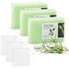 Hotcho 3 saponette al tea tree con retine per la schiuma - Sapone naturale all'olio di tea tree per la pulizia di viso, corpo e mani, con profumo fresco.