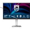 Philips Serie 4000 27B2N4500/00 Monitor PC 68,6 cm [27] 2560 x 1440 Pixel Quad HD LCD Grigio (Philips 27B2N4500 - Series monitor a LED 27 QHD @ 120 Hz IPS 350 cd/m? 1500:1 4 ms 2xHDMI, DisplayPort altoparlanti argento, [27B2N4500/00]