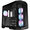 MSI MAG PANO 100R PZ, Global, 2xUSB 3.2 Gen 1, 1xUSB 3.2 Gen2 Type-C, 3x120mm ARGB Reverse Blade Fan - 306-7G26R21-HH9
