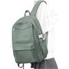 WEPOET Zaino Scuola Media Ragazza, Zaino Capiente Multitasche Impermeabile Uomo, Zaino per Scuola Superiore Ragazzo Leggero, Zaini Università Donna Casual(Verde)