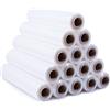 OFITURIA Pellicola bianca per imballaggio da 50 cm x 200 metri di lunghezza - rotolo di pellicola elastica manuale per l'imballaggio industriale - 10 unità