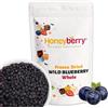 Honeyberry Mirtilli Selvatici Liofilizzati 100g - Frutti di Bosco Disidratati - Frutta Liofilizzata - Mirtilli Disidratati - Frutti di Bosco Liofilizzati per Dolci, Decorazioni, Snack, Muesli e Dessert