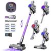 Fixtfixer Aspirapolvere a batteria Fixtfixer X7 60kPa/55Min senza fili con motore brushless e spazzola anti-groviglio, ideale per tappeti