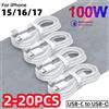 NONE Cavo USB C a USB C da 100W per ricarica rapida, 4 pezzi, supporta la ricarica veloce per iPhone 16 15 17, Samsung, Xiaomi, Huawei ecc.