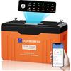 ECO－WORTHY ECO-WORTHY Batteria al Litio LiFePO4 280Ah con Bluetooth, 12V 280ah con BMS e Protezione da Bassa Temperatura, Ideale per Camper e Barche