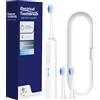 NONE Spazzolino Elettrico Sonico Intelligente Impermeabile con 3 Modalità e Custodia da Viaggio, Compatibile con Testine di Ricambio Philips Sonicare