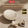Lenovo NUOVI Auricolari Wireless Open-Ear Lenovo RS110 OWS con Clip, Cuffie BT 6.0 per Gaming e Musica, IPX4, Cancellazione del Rumore ENC per Chiamate