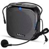 AyeBeau Amplificatore Vocale con Microfono da Testa, Altoparlante, Registratore, Microfono con Cuffie, Mini Altoparlante Audio, Microfono Cablato, Kit con Batteria