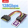 JEYI Scheda adattatore JEYI M.2 a PCIe X4 5.0 con trasmissione ad alta velocità da 128 Gb/s, compatibile con slot PCIe X1/X4/X8/X16