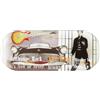 Instant Gifts Elvis Presley - Custodia per occhiali vintage, motivo: auto e chitarra