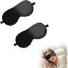 HJDJBD 2 mascherine per dormire, occhiali da sonno, maschera per gli occhi, maschera per chi dorme sul fianco, blocco della luce regolabile, elastico per uomini, donne e bambini, viaggi aerei, pisolino