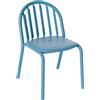 Fatboy - Sedia impilabile Fred's - Blu - Alluminio