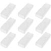 eMagTech 50 capicorda per cavi da 6,3 mm, coperture protettive isolanti per terminali per cavi da 6,3 mm, con linguetta, colore bianco