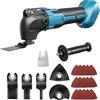 GGiking Strumento di oscillazione wireless multifunzione per batteria Makita da 18 V (senza batteria) Kit di strumenti di oscillazione senza spazzole a 6 velocità variabili, strumento di rimozione