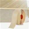 Zayejod 3 Metri Striscia di Transizione per Pavimenti in Laminato Striscia di Soglia Profilo di Transizione Autoadesivo PVC e Vinile, Striscia di Giunzione per Pavimenti, 5cm Beige Giallastro