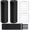 KUOQIY 2 Pezzi 8xAA 12V Supporto Batteria CC 2.1x5.5 mm Femmina, 12V Custodia per Batterie AA con Interruttore On/Off, con Custodia Batteria in Plastica, Nero