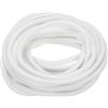 QUARKZMAN Nastro Tenuta Schiuma Silicone, Diametro 5,5 Mm (0,22) Lungo 6 Metri (19,69 Piedi) Gomma Spugna Sigillante Rotondo Corda Gomma Solida per Macchinari e Industrie, Bianco
