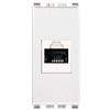 oniroview Presa rj45 UTP cat.6A compatibile Vimar Eikon 20337.6.B presa modulare 8 poli per cavi ethernet connessione a crimpare senza attrezzi, colore bianca