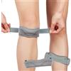 Beugo Fascia per ginocchio rotuleo Cinturino, Cinturino al Ginocchio Regolabile con Cuscinetto in Silicone, Tutore Ginocchio Rotulea per Palestra, Escursionismo, Basket, Baseball, 1 Pezzi, Grigio