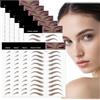 Beugo 110Paia Sopracciglia Adesive, 10PCS Sopracciglia Adesivi Tatuaggi, Tatuaggio Sopracciglio, Finte Naturali Impermeabili di Lunga Durata per Donne e Ragazze, Marrone-08