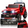 Auto Macchina Elettrica NEW Jeep Wrangler Rubicon 12V per Bambini porte apribili