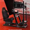 Supllueer 4080 Aluminum Racing Simulator Cockpit With Triple Monitor Mount &Seat