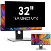 Protescreen 81 cm Filtro di Privacy per Schermo Widescreen 16:9 per Computer, Protezione Rimovibile Anti-Luce Blu Anti-Spia Anti-Riflesso per PC e Monitor 81 cm