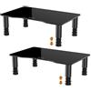 Hemudu 2 Supporto Monitor Scrivania, Rialzo Monitor con Altezza Regolabile, Porta PC Portatile per TV LCD LED a schermo piatto, Laptop/Computer/Xbox One, 38X24X8.6cm, Supporto PC Peso Massimo 40kg