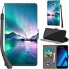 PHINIENLAND Cover per Samsung Galaxy A5 2017 Case PU Pelle Custodia [Kickstand] [Chiusura magnetica] [Slot per Schede], Portafoglio Flip Custodia per Samsung A5 2017,Aurora
