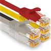 1aTTack.de - 5 cavi di rete Cat7 da 1,5 m, Cat.7 Ethernet, cavo patch Lan & Cat 7 per la massima velocità di Internet e collega tutti i dispositivi con presa RJ 45 Color 2