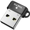 Thetis Nano-A FIDO2 Security Key Hardware Passkey Dispositivo con USB Tipo A, TOTP/HOTP, FIDO2.0 Autenticazione a due fattori 2FA MFA, funziona con Windows/Mac/iOS/Android/Linux/Gmail/Facebook/GitHub
