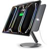 LULULOOK [Aggiornamento Supporto magnetico per la ricarica wireless per iPad Pro 13 M4 13 M5, pieghevole per iPad Pro con base girevole a 360°, ricarica da 18 W, in alluminio, regolabile con cavo