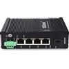 10Gtek 5-Port Industrial DIN-Rail Ethernet Switch Hutschiene, Poe 802.3af/at, IP40, 1x Gigabit SFP Slot mit 20-km SFP Transceiver, G0104i-P04, DIN-Rail Mount（Power Supply is Not Included）
