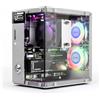 SUNFOUNDER Pironman 5 case Mini PC NVMe M.2 SSD PCIe 2.0/3.0 per Raspberry Pi 5 Hailo-8L, agente AI OpenClaw, dissipatore tower + doppie ventole RGB, modulo OLED 0,96, spegnimento sicuro, HDMI, effetto RGB
