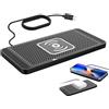 Paicreate 15 W Tappetino Ricarica Wireless Auto Caricabatterie Wireless Auto Base Di Ricarica Antiscivolo Compatibile Con iPhone 15/14/13/12/11Pro/Samsung/S23/S22/S22/S21/15/14/13/12/AirPods