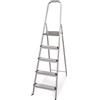 Amig - Scaletta pieghevole - 5 gradini - Alluminio - Misura Piccoli Passi: 28x8 cm - Misura gradino grande: 25x25x28 cm - Uso domestico - Carico massimo 150 kg