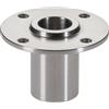 HALDER 22400.0408 Presa di Registrazione, Acciaio Inox, d1=8 mm / d2=10 mm
